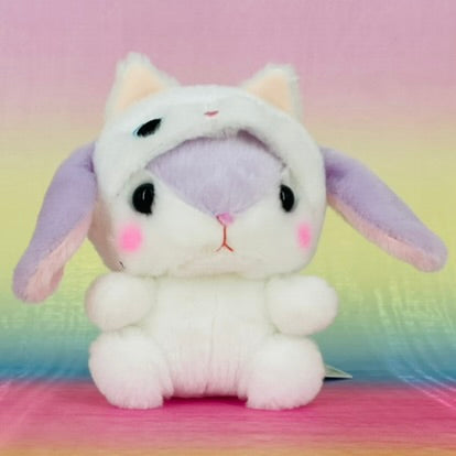 Loppy Yurugurumi The Rabbit - Wearing White Cat Onsie - Small