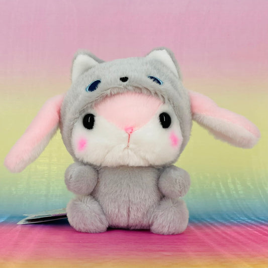 Loppy Yurugurumi The Rabbit - Wearing Grey Cat Onsie - Small